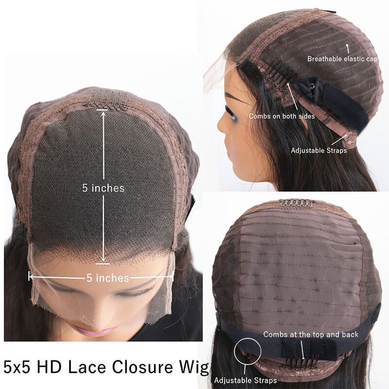 5x5 HD Closure Wig